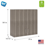 4-Compartment Wall Storage Cabinet, Ready-To-Assemble