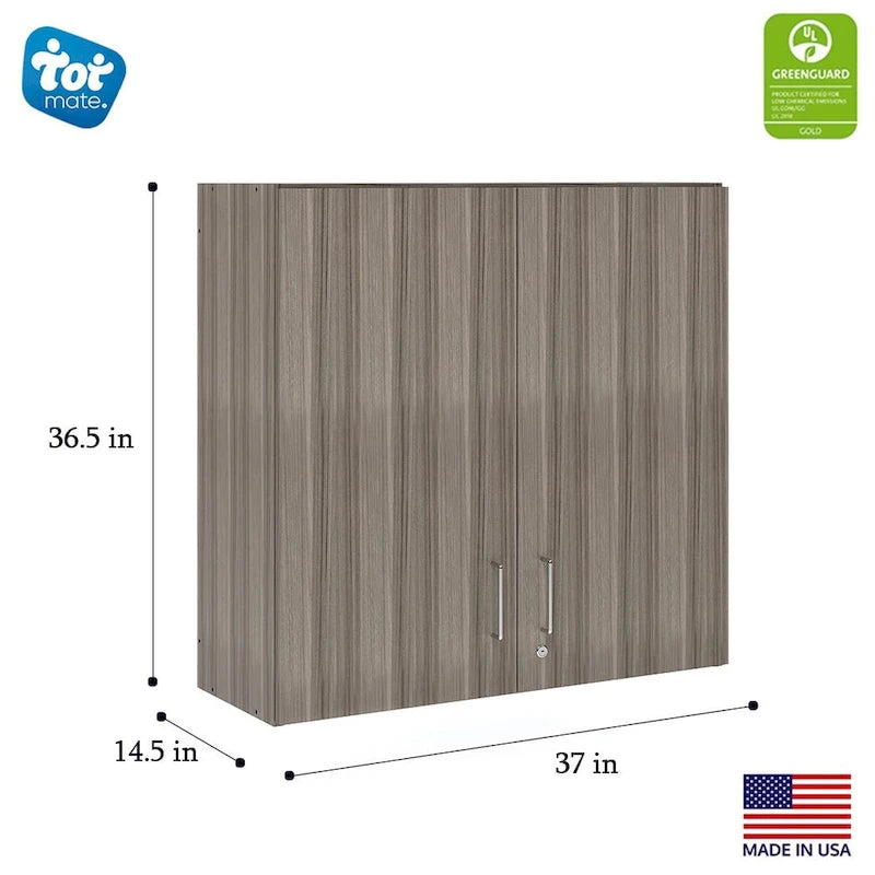 4-Compartment Wall Storage Cabinet, Ready-To-Assemble