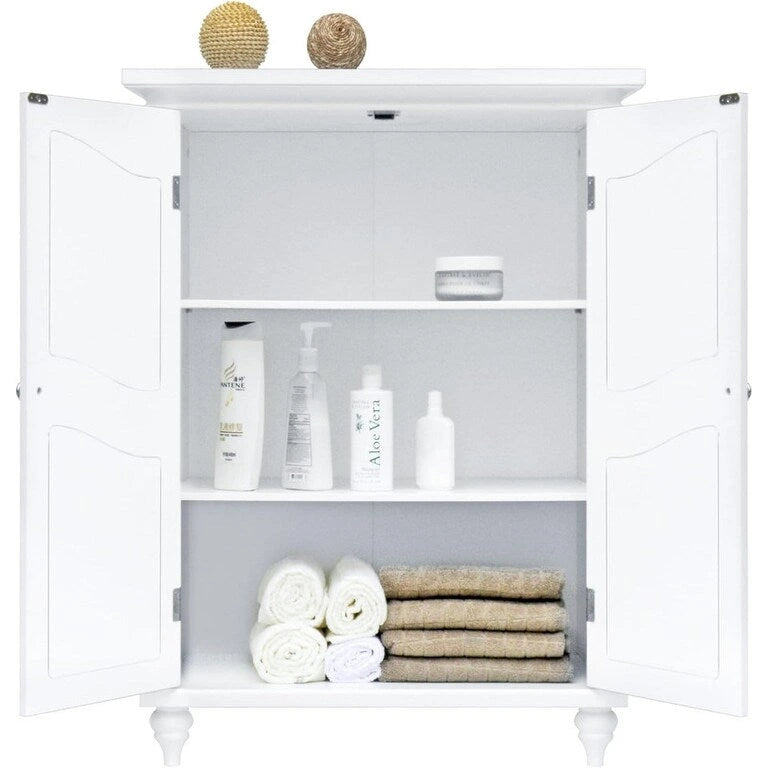 Freestanding Floor Storage Cabinet - 14D x 30W x 74.2H