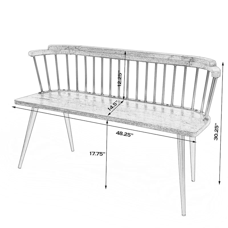 Spindle Back Bench