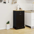 Tilt-Out Trash Cabinet with One Drawer and One Compartment