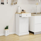 Tilt-Out Trash Cabinet with One Drawer and One Compartment