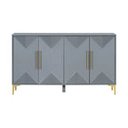 4-Door Sideboard Cabinet with Adjustable Shelves, 60 inch