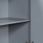 4-Door Sideboard Cabinet with Adjustable Shelves, 60 inch