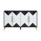 4-Door Sideboard Cabinet with Adjustable Shelves, 60 inch