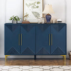 4-Door Sideboard Cabinet with Adjustable Shelves, 60 inch