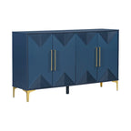 4-Door Sideboard Cabinet with Adjustable Shelves, 60 inch