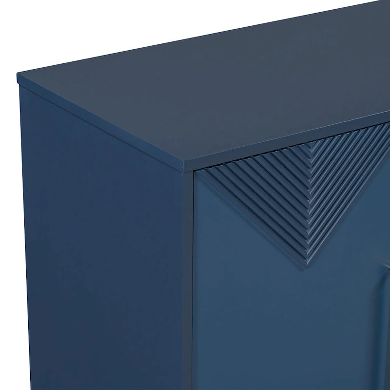 4-Door Sideboard Cabinet with Adjustable Shelves, 60 inch