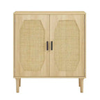 Kitchen Sideboard Storage Cabinet with Rattan Doors