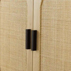 Kitchen Sideboard Storage Cabinet with Rattan Doors