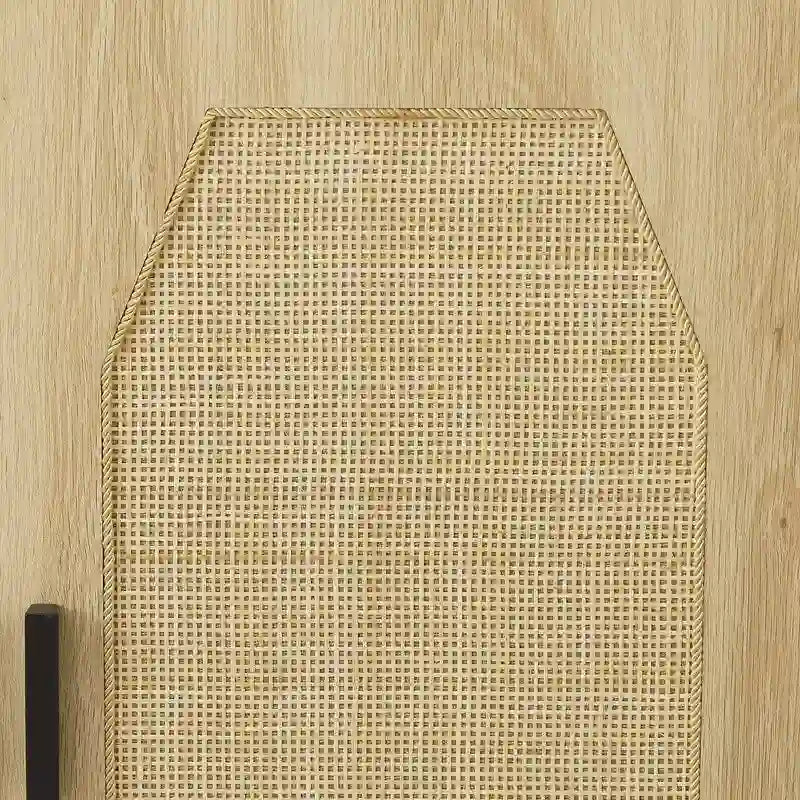 Kitchen Sideboard Storage Cabinet with Rattan Doors