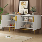 4-Door Sideboard with Gold Metal Handles