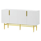 4-Door Sideboard with Gold Metal Handles