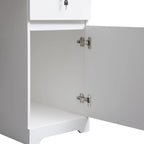 Fluted Sideboard Buffet Cabinet with Adjustable Shelves