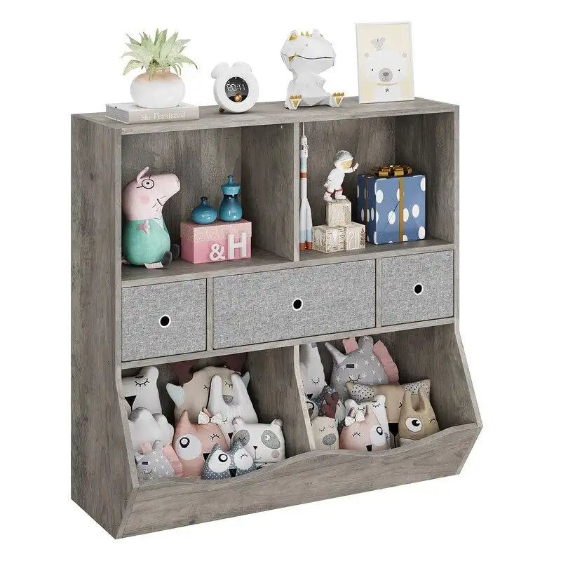 Kids Toy Storage Organizer with Bookcase