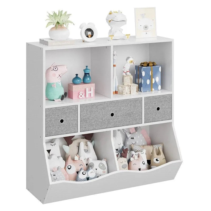 Kids Toy Storage Organizer with Bookcase