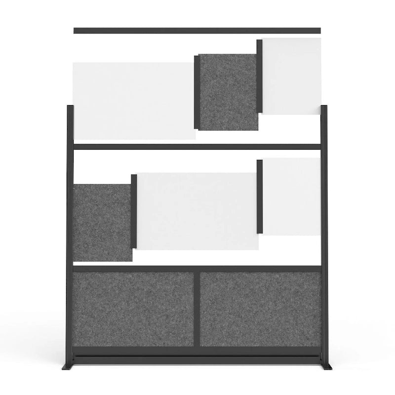 Modular Room Divider System - Black Frame - 53 x 70 Starter Wall