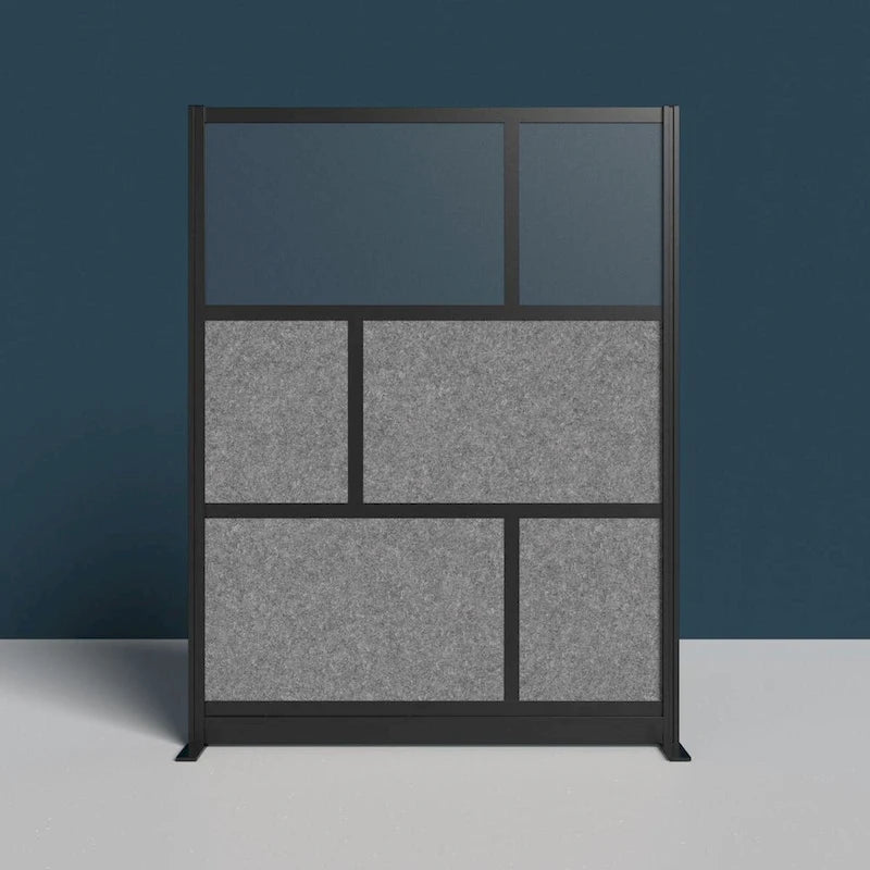 Modular Room Divider System - Black Frame - 53 x 70 Starter Wall