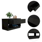 Storage Bench with Lower Shelf and Two Drawers – Light Oak Finish