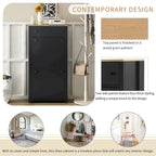 Shoe Cabinet with 2 Flip Drawers and Adjustable Panel