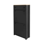 Shoe Cabinet with 2 Flip Drawers and Adjustable Panel