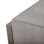 Transitional Grey Solid Wood Dining Server with Doors
