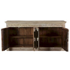 Solid Wood Sideboard Buffet with 4 Doors - 89 in.