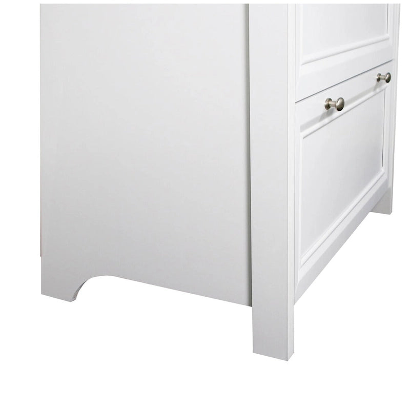 2-Drawer Lateral Filing Cabinet – Gray Oak and White Finish