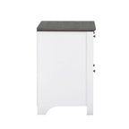 2-Drawer Lateral Filing Cabinet – Gray Oak and White Finish