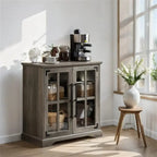 Storage Cabinet with Glass Doors - 16D x 32W x 32H