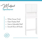 Over-the-Toilet Storage Cabinet - White
