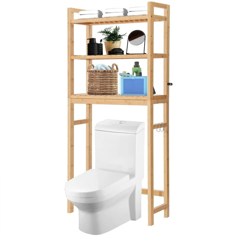 Over-the-Toilet Storage Cabinet with Adjustable Shelves