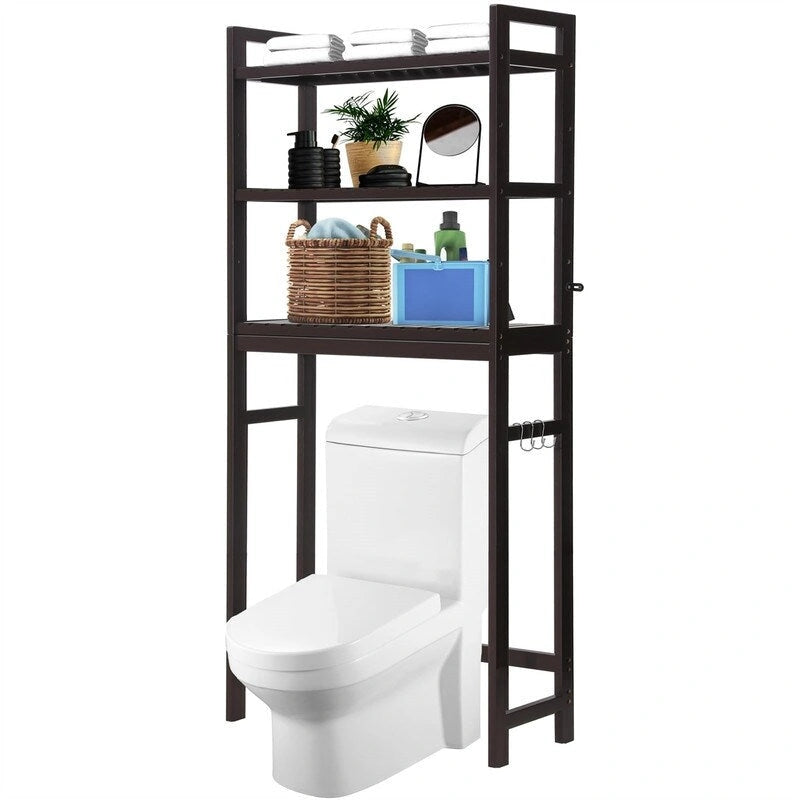 Over-the-Toilet Storage Cabinet with Adjustable Shelves