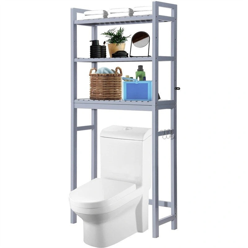 Over-the-Toilet Storage Cabinet with Adjustable Shelves