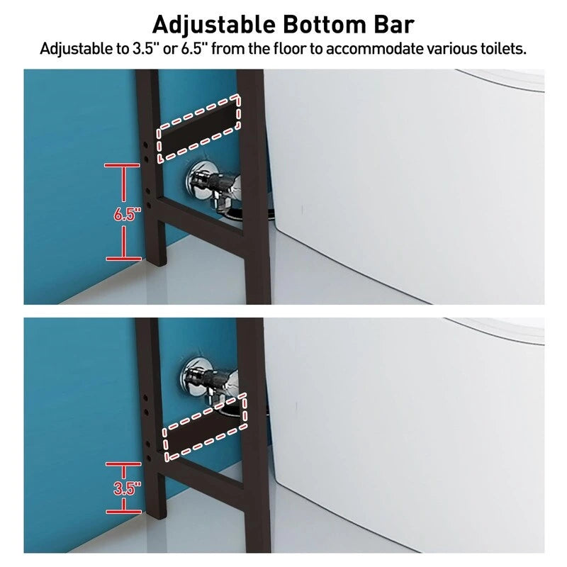 Over-the-Toilet Storage Cabinet with Adjustable Shelves