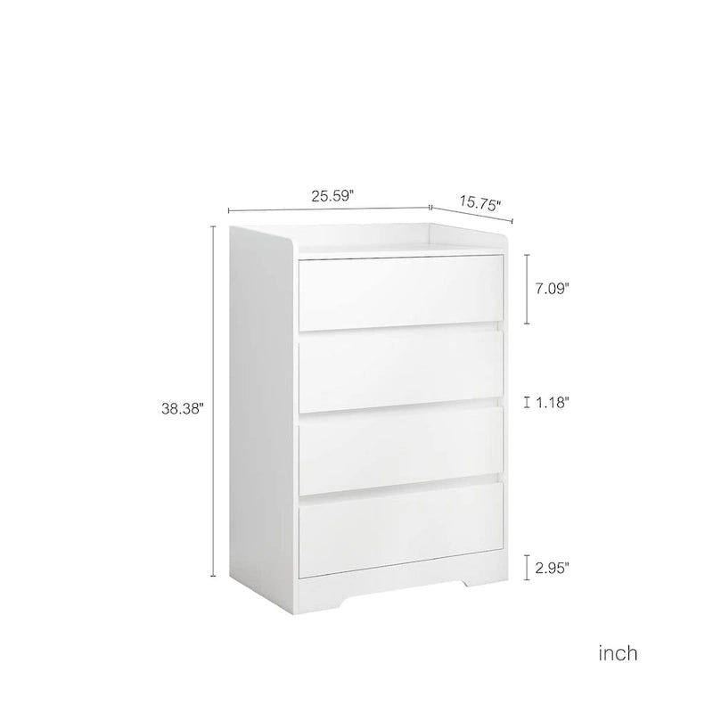 Living Room Sideboard Storage Cabinet with 4 Drawers