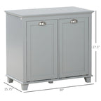 Tilt-Out Laundry Cabinet with Dual Compartment Hamper