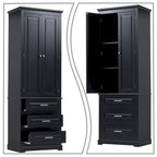 Tall Freestanding Bathroom Storage Cabinet with 3 Drawers