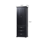 Tall Freestanding Bathroom Storage Cabinet with 3 Drawers