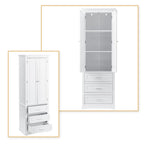 Tall Freestanding Bathroom Storage Cabinet with 3 Drawers