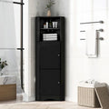 Tall Corner Cabinet with Doors and Adjustable Shelves