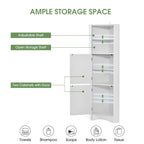 Tall Corner Cabinet with Doors and Adjustable Shelves