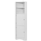 Tall Corner Cabinet with Doors and Adjustable Shelves