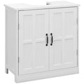 Under Sink Bathroom Cabinet with Adjustable Shelf, White