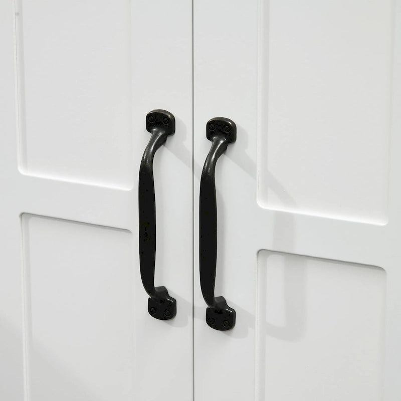 Under Sink Bathroom Cabinet with Adjustable Shelf, White