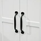 Under Sink Bathroom Cabinet with Adjustable Shelf, White
