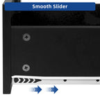 2-Drawer Lateral Filing Cabinet with Lock and Open Shelves