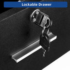 2-Drawer Lateral Filing Cabinet with Lock and Open Shelves