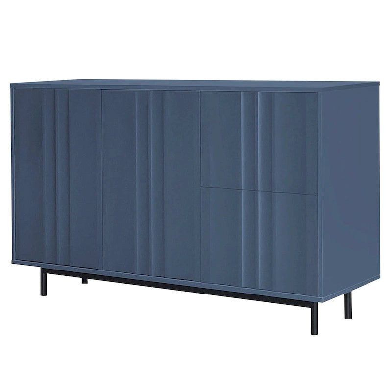 Storage Cabinet with Adjustable Shelves and 2 Drawers