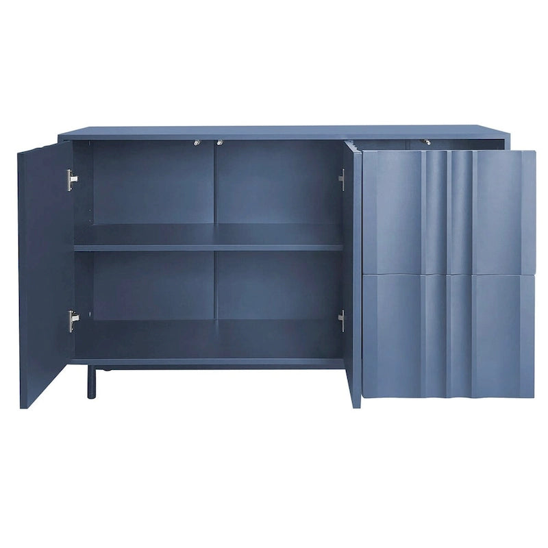 Storage Cabinet with Adjustable Shelves and 2 Drawers